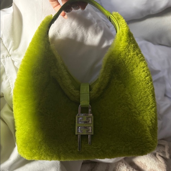 Givenchy Hobo Lamb Shearling Bag - Picture 9 of 10